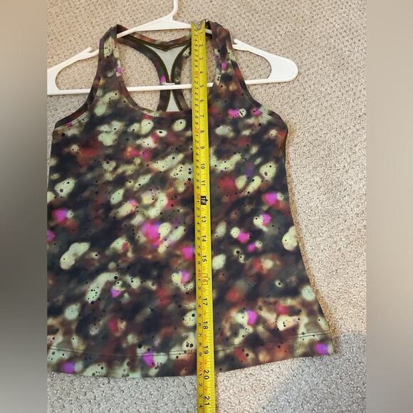 Lululemon Soft Focus Splatter Green Set Nulu Tank and Align Leggings 4 - Picture 9 of 13